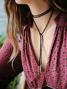 Leather Choker Necklace
