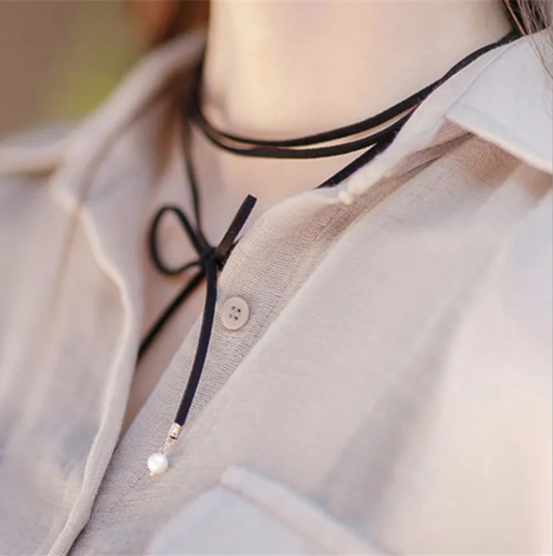 Leather Choker Necklace