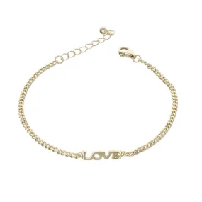 LOVE cuban link bracelet