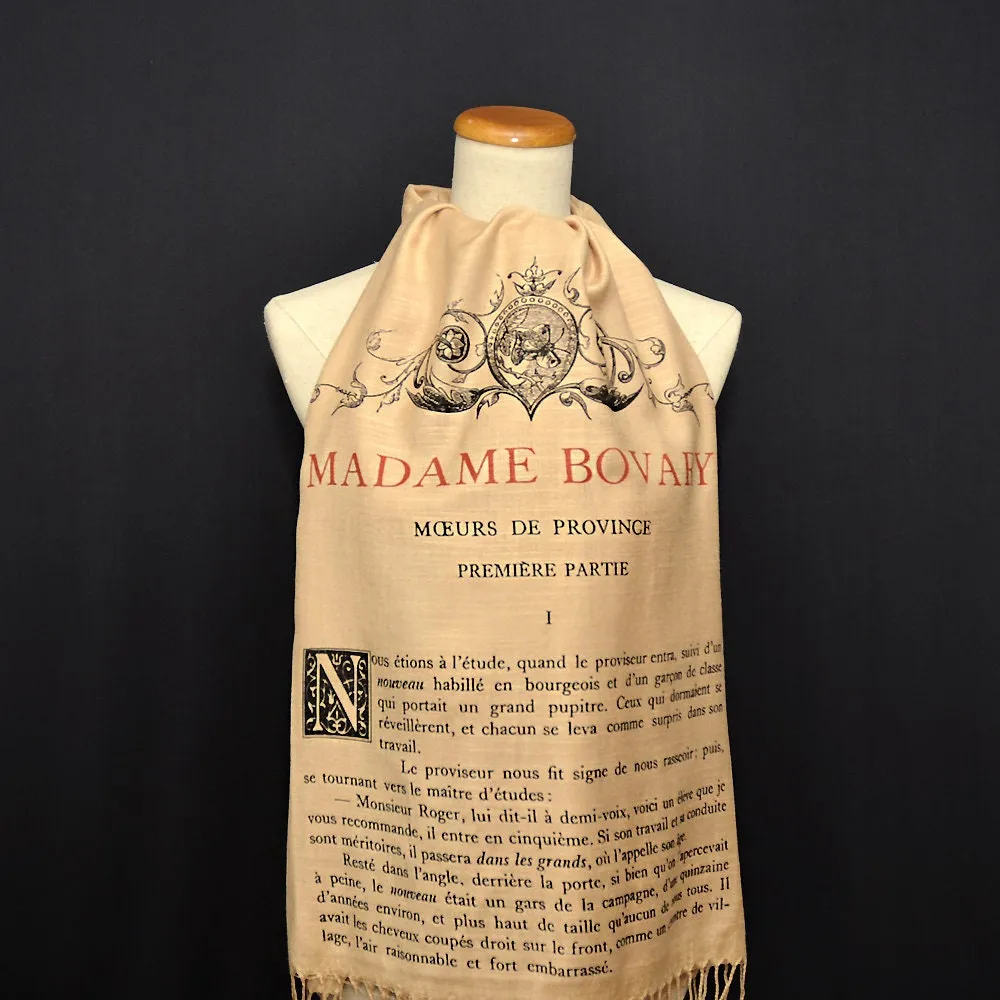 Madame Bovary by  Gustave Flaubert Scarf (French version)