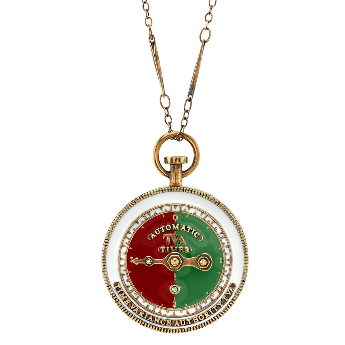 Marvel X RockLove MARVEL STUDIOS LOKI TVA Stopwatch Necklace