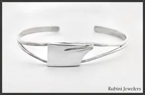 Medium Hatchet Oar Blade in Thin Split Cuff Rowing Bracelet