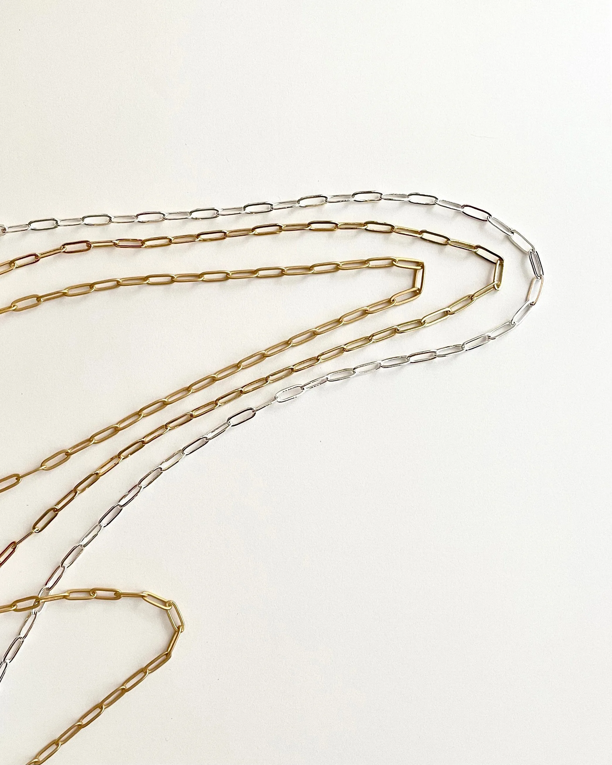 Medium Paperclip Chain, Chain by the Foot, Bulk Chain, Jewelry Design, Jewelry Making, Charm Bracelet,