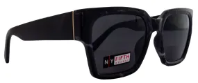 Minerva, High-End Line Bifocal (Clear On Top) Reading Sunglasses for Women OR Non-Bifocal Readers Sunglasses (Black Marble) NY Fifth Avenue