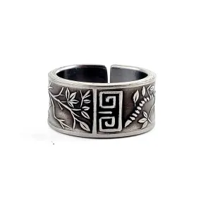 Ming Tree Stainless Steel Spoon Ring