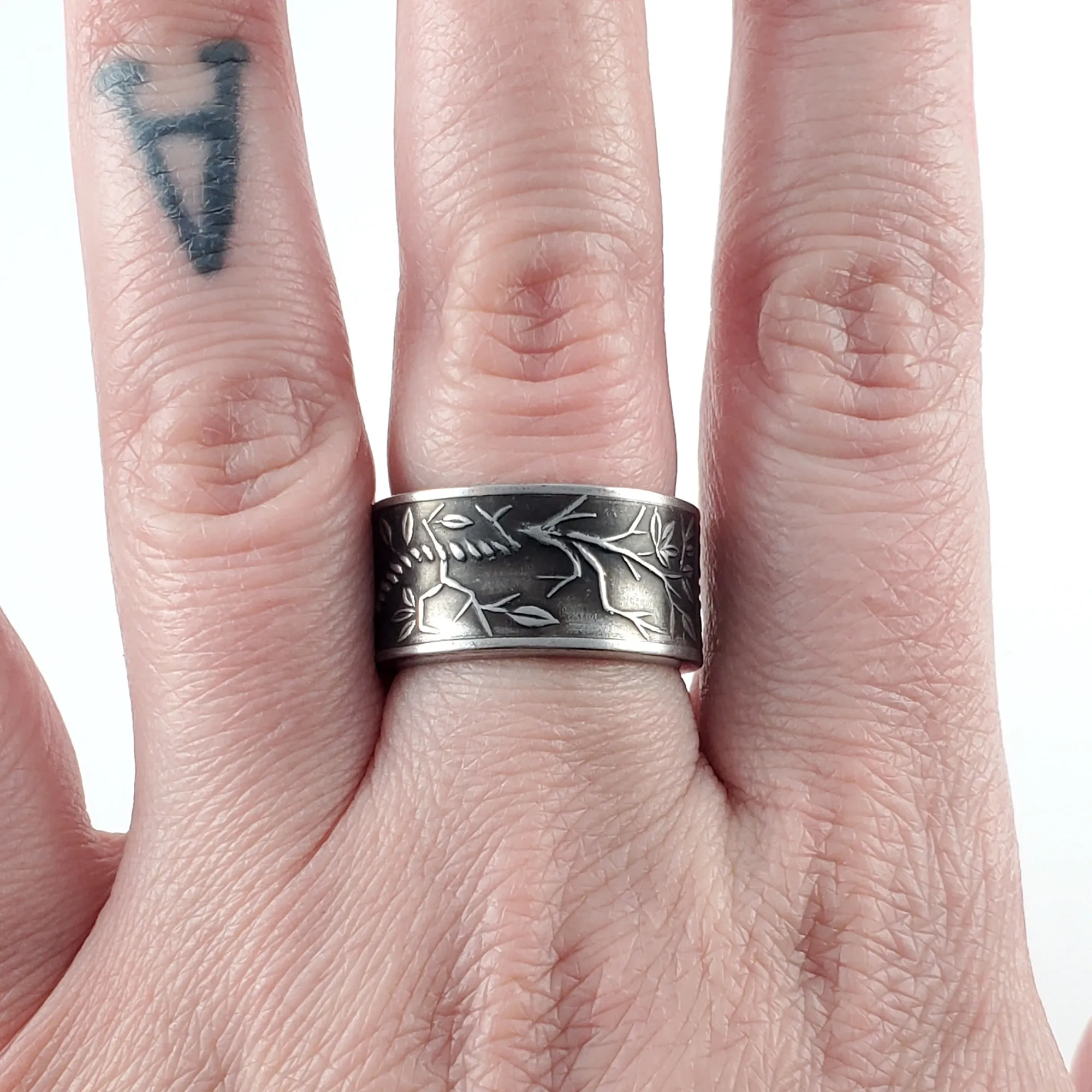 Ming Tree Stainless Steel Spoon Ring