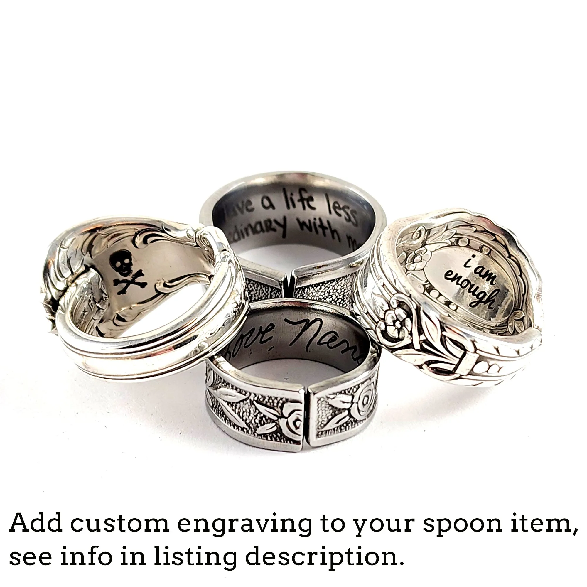 Ming Tree Stainless Steel Spoon Ring