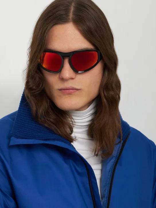 Moncler   Pentagra futuristic shape sunglasses 