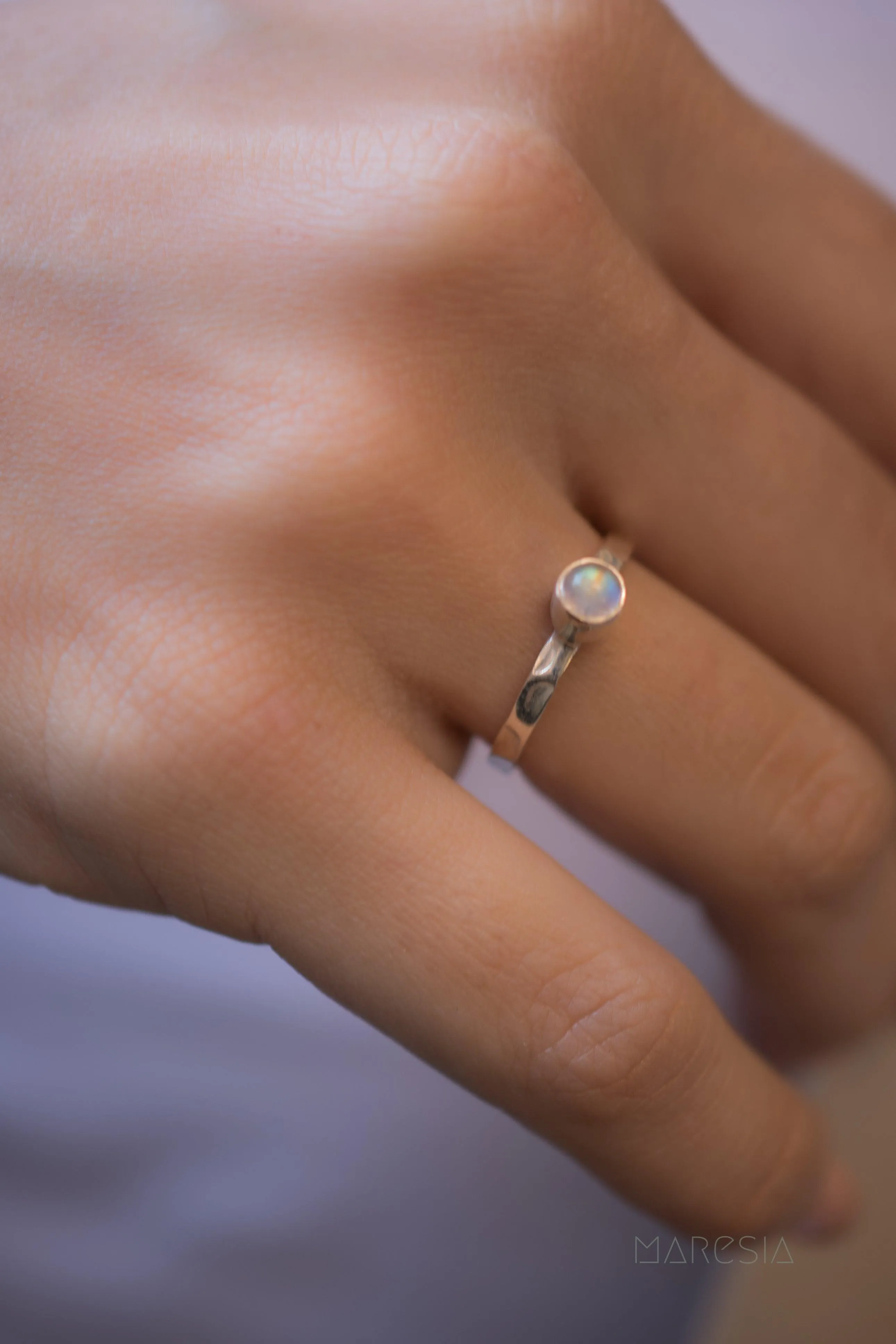 Moonstone Ring~ Sterling Silver 925 ~ MR207