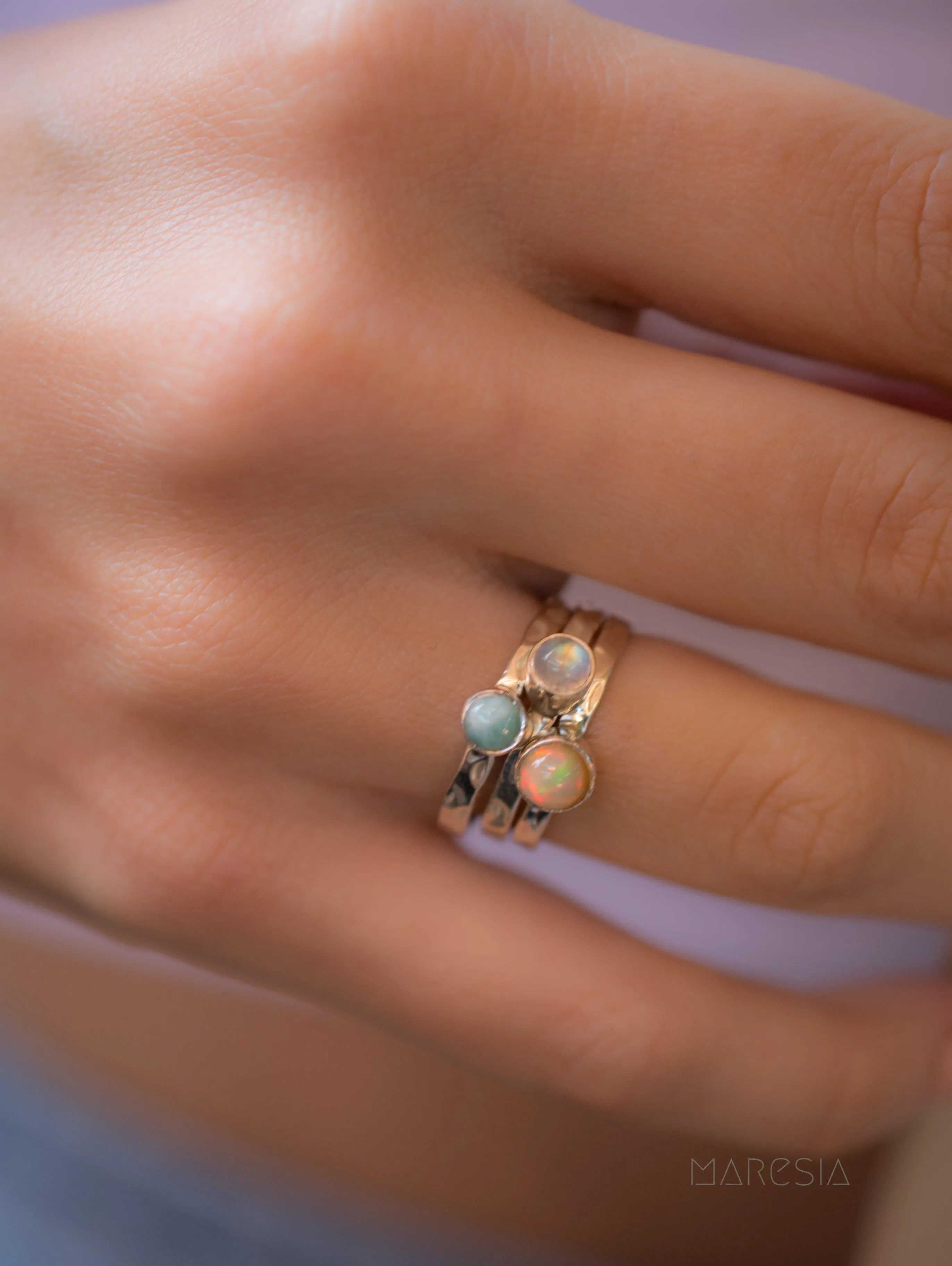 Moonstone Ring~ Sterling Silver 925 ~ MR207