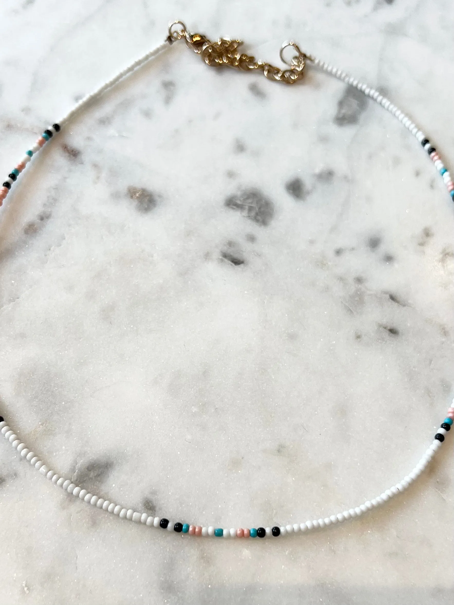 Multi Seed Bead Choker