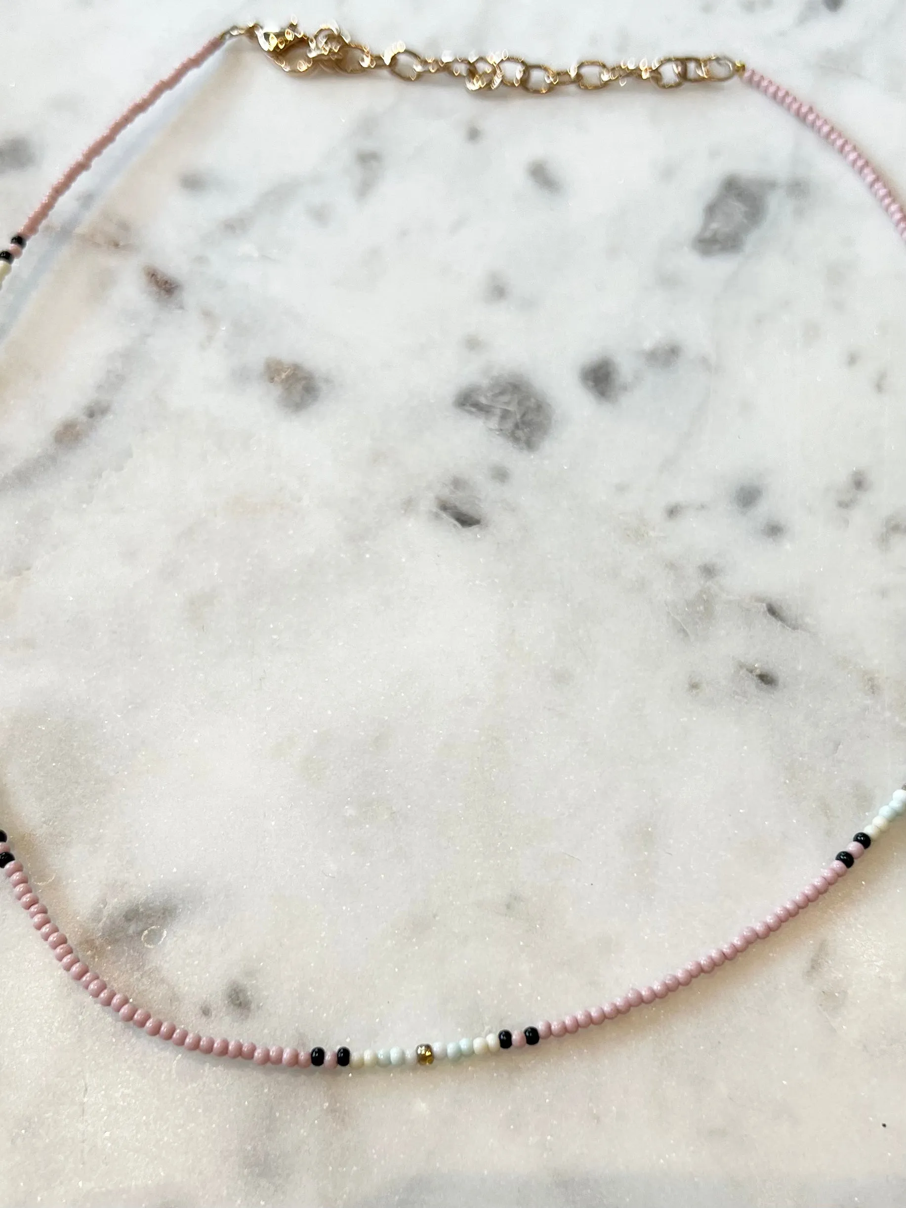 Multi Seed Bead Choker