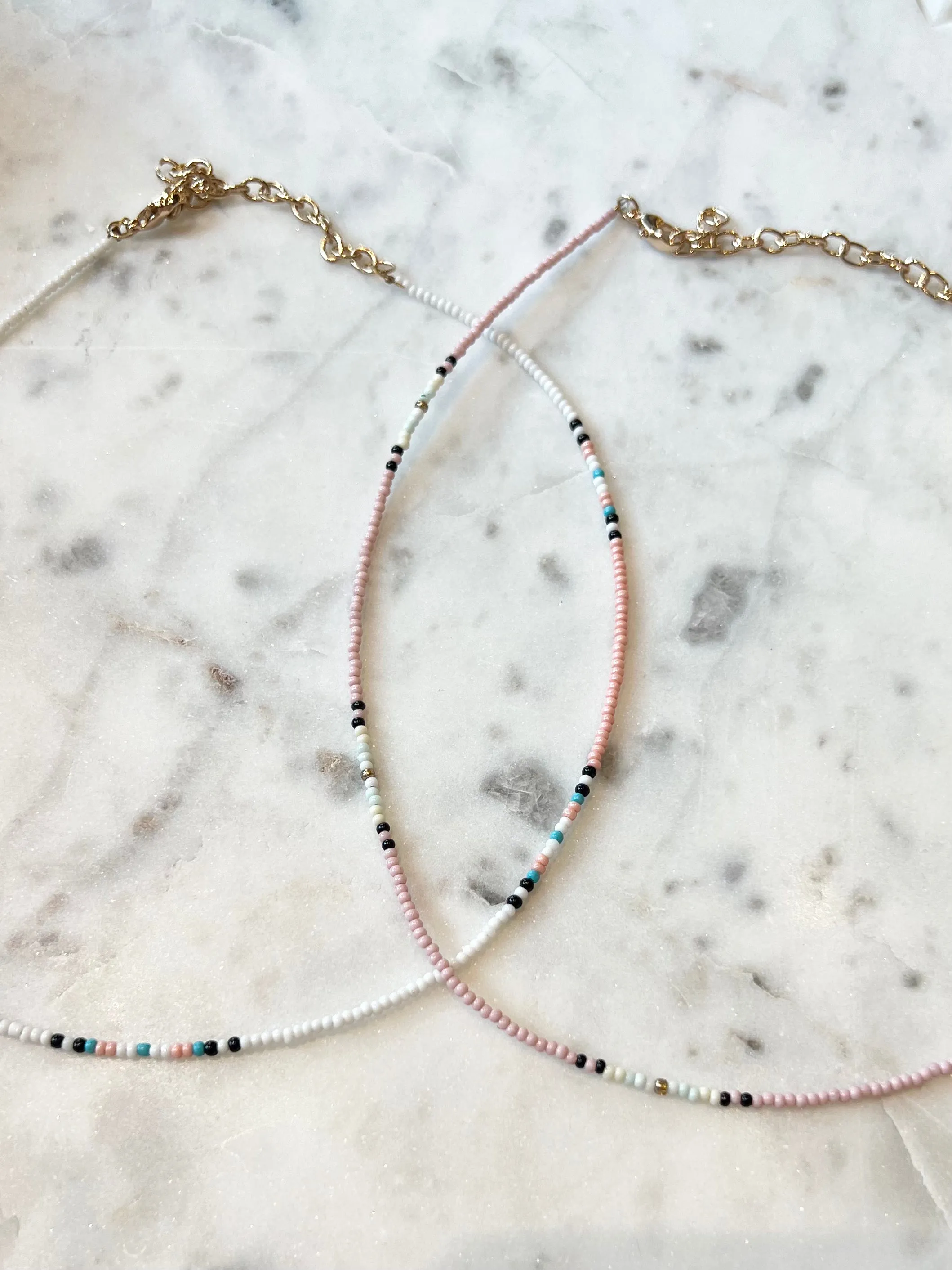 Multi Seed Bead Choker