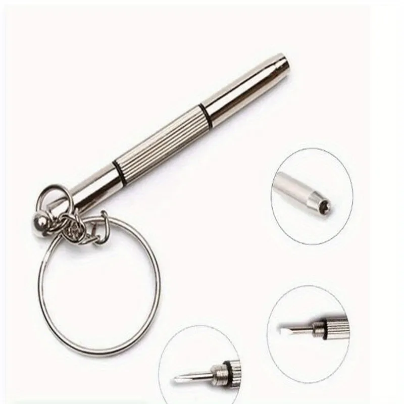 MultiTool Keychain Screwdriver for Glasses Phone Watch Repair