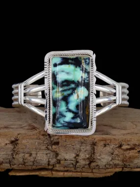 Navajo Variscite Sterling Silver Cuff Bracelet