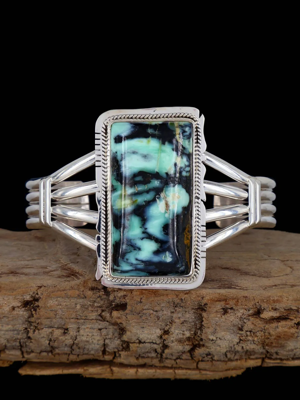 Navajo Variscite Sterling Silver Cuff Bracelet