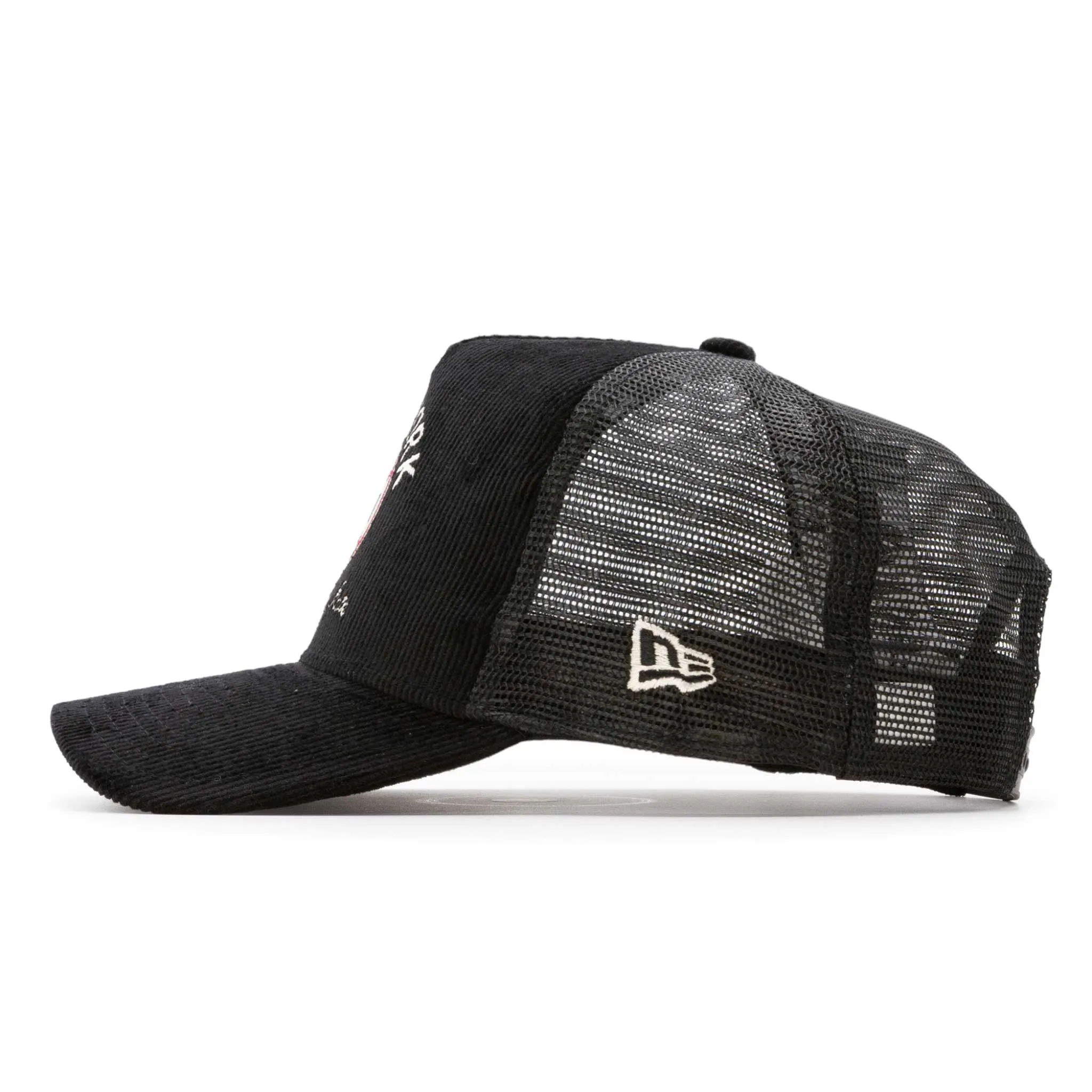New Era Cord Graphic A-Frame Trucker Cap - Black