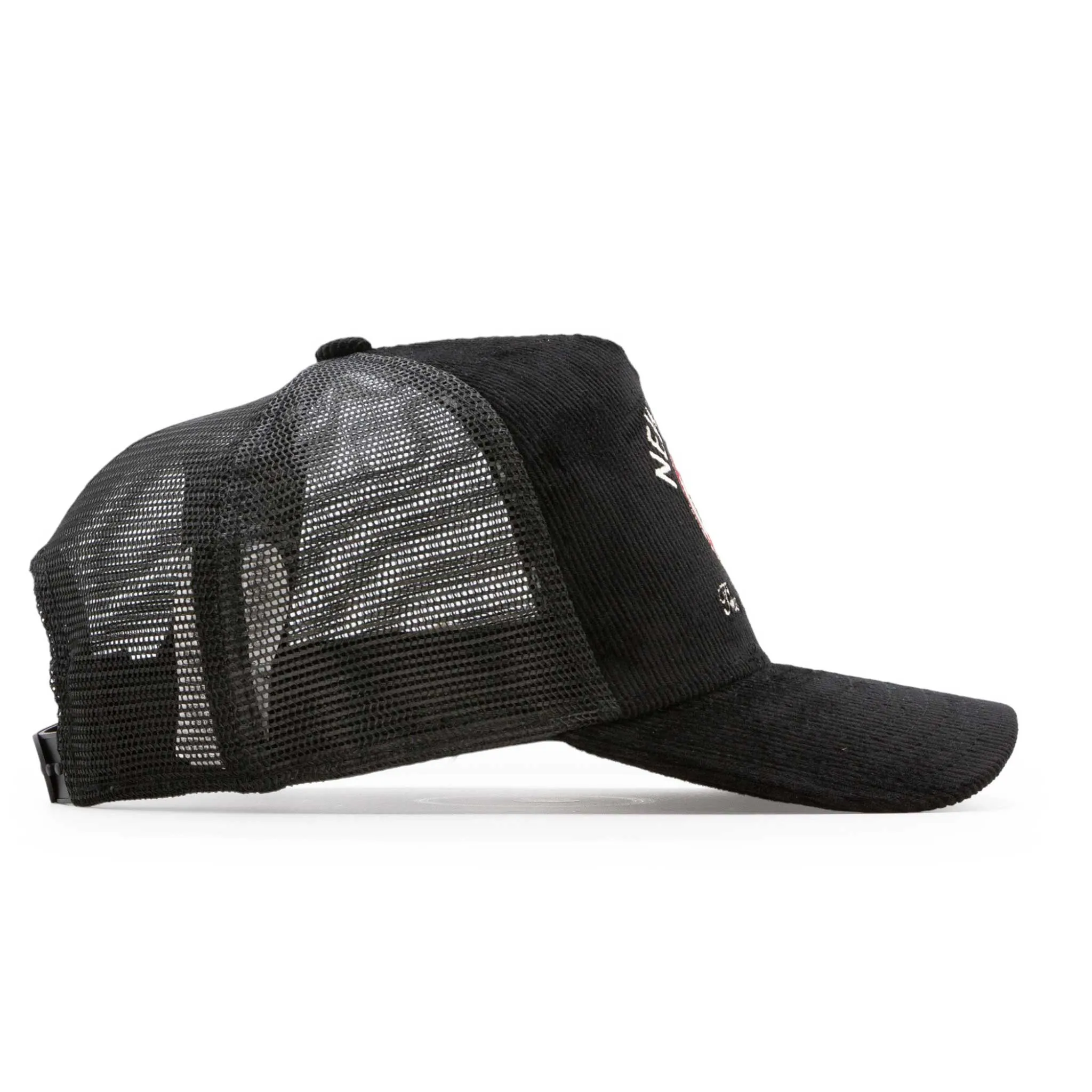 New Era Cord Graphic A-Frame Trucker Cap - Black