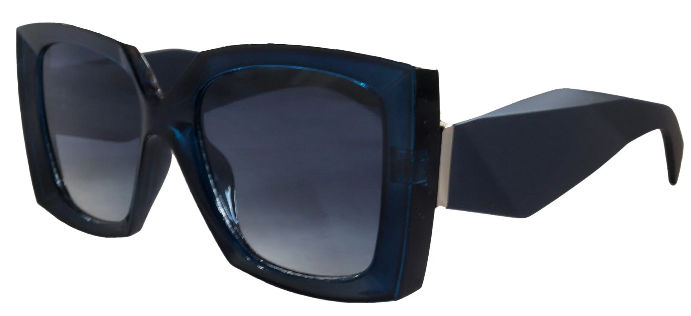 Penelope Fashion High End Line Bifocal OR Non-Bifocal Reading Sunglasses Blue  Inspired by NY Fifth Avenue