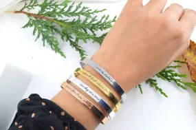 Personalised Cuff Bracelet Bridesmaid