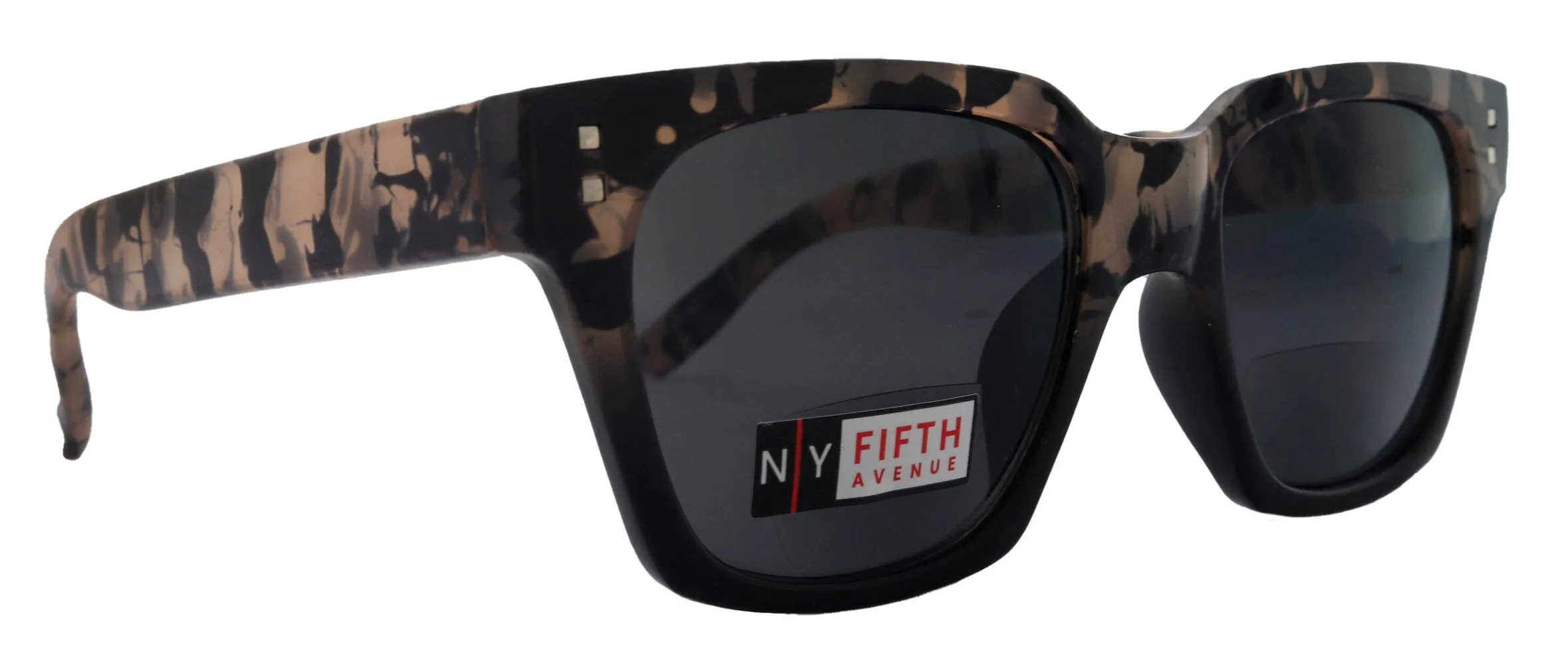 Ravello, High-End Line Bifocal (Clear On Top) Reading Sunglasses for Women OR Non-Bifocal Readers Sunglasses (Tortoiseshell Black ) NY Fifth Avenue