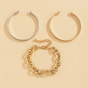 Retro Fashion Hollow Chain Bracelet Women