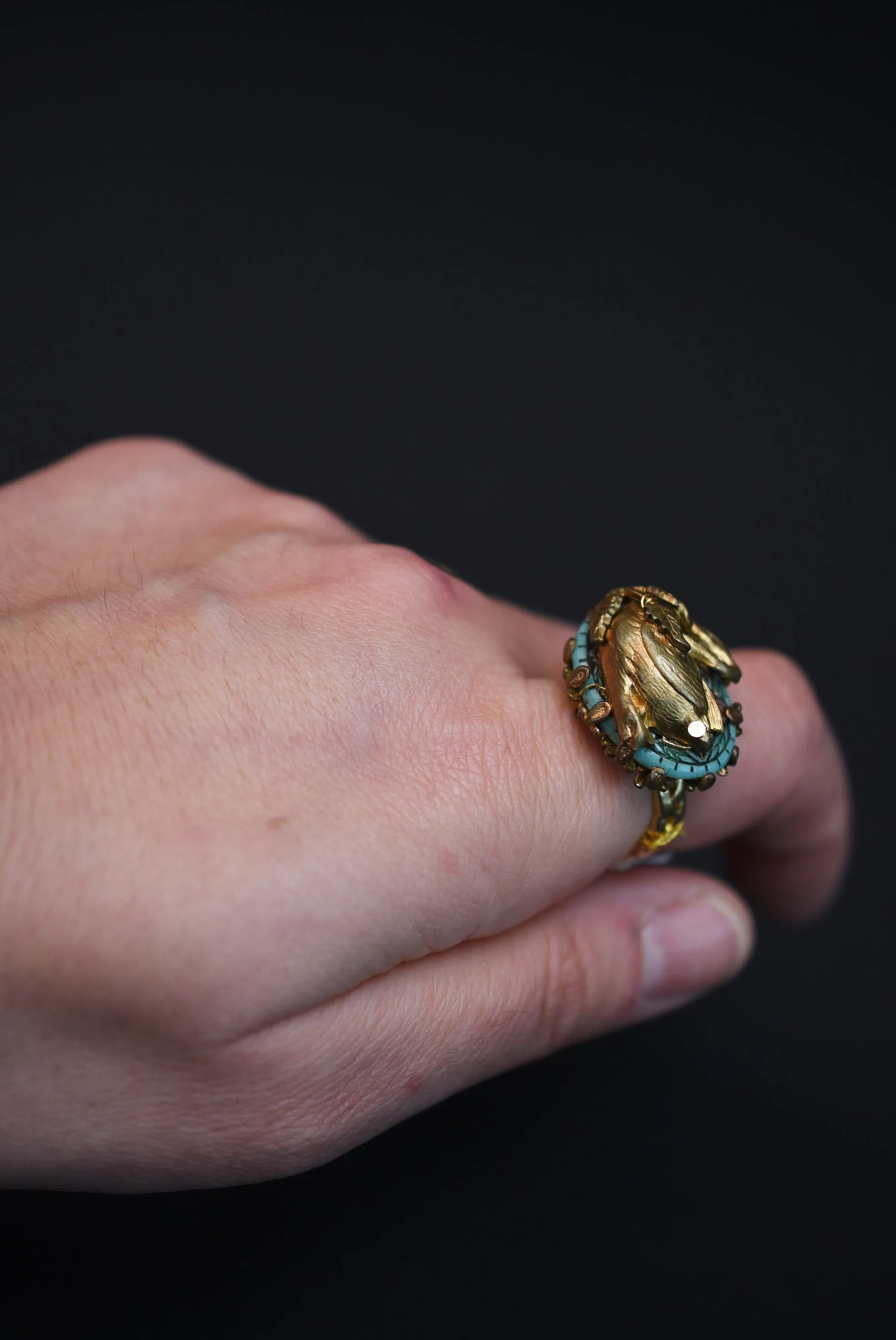 ring Germany swan vintage 1960'S【Limited item　One-of-a-kind】