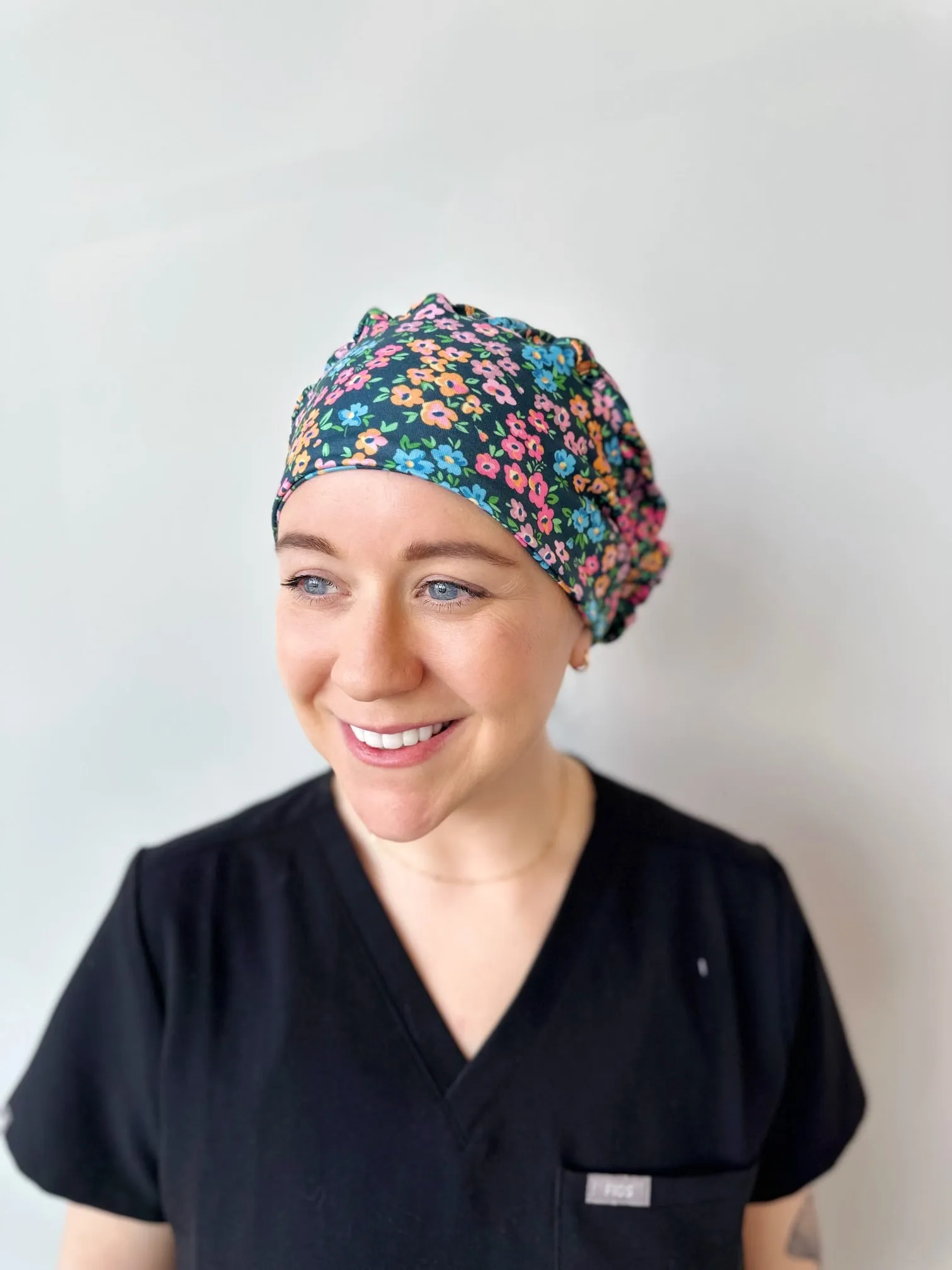 Scrub Hat - Garden Floral