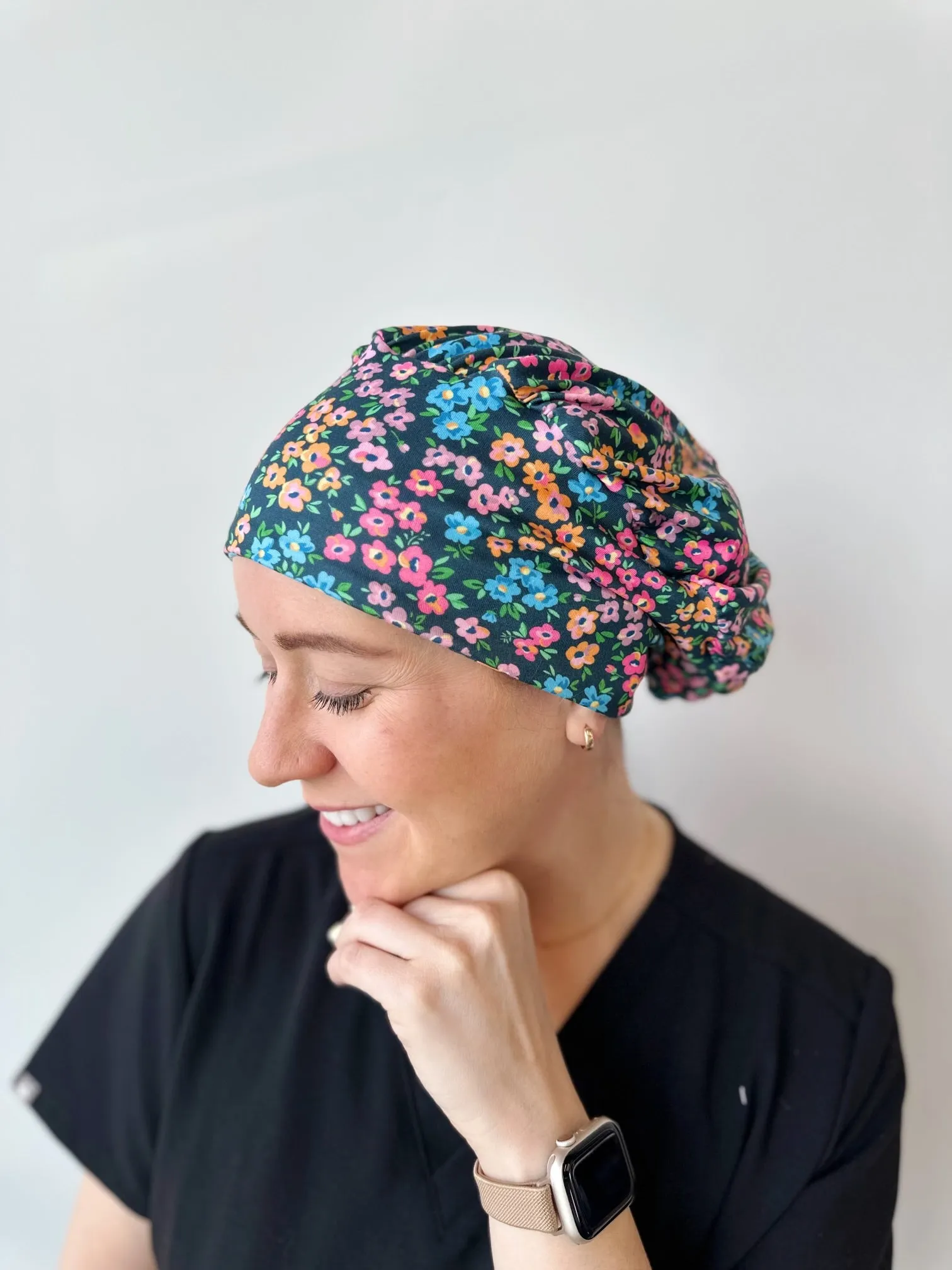 Scrub Hat - Garden Floral