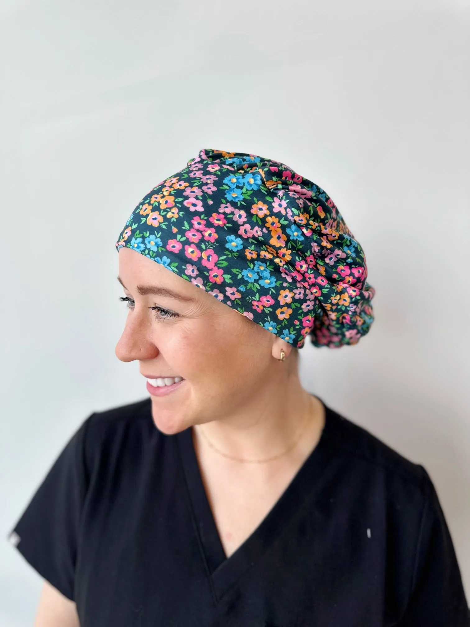 Scrub Hat - Garden Floral