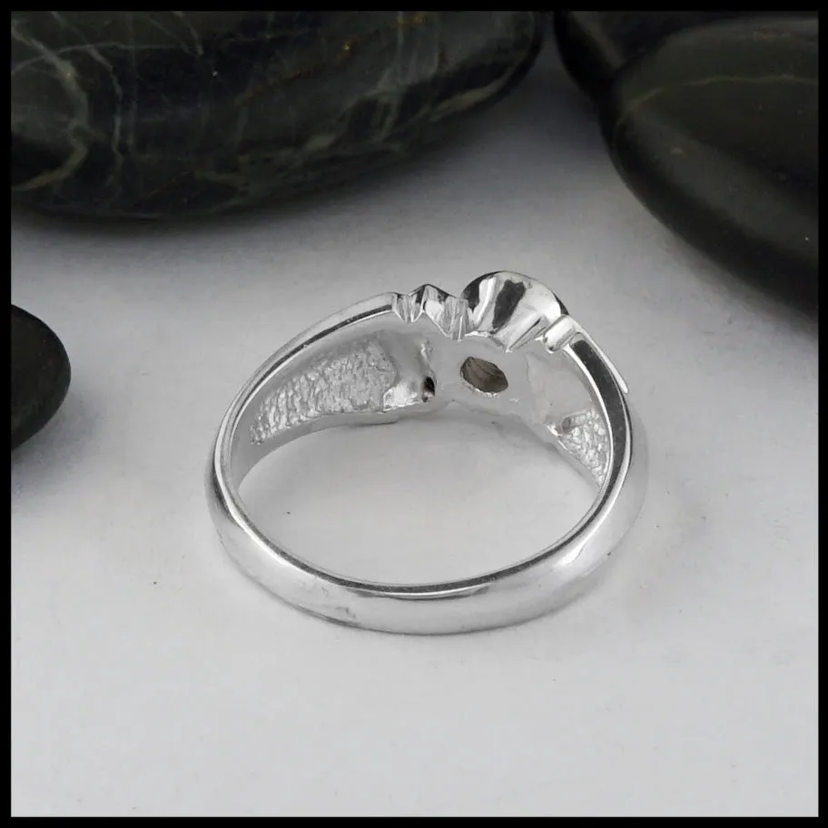 Silver Ring with Smokey Topaz