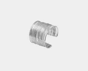 Small Style Silver Metal Cuff - The Monaco