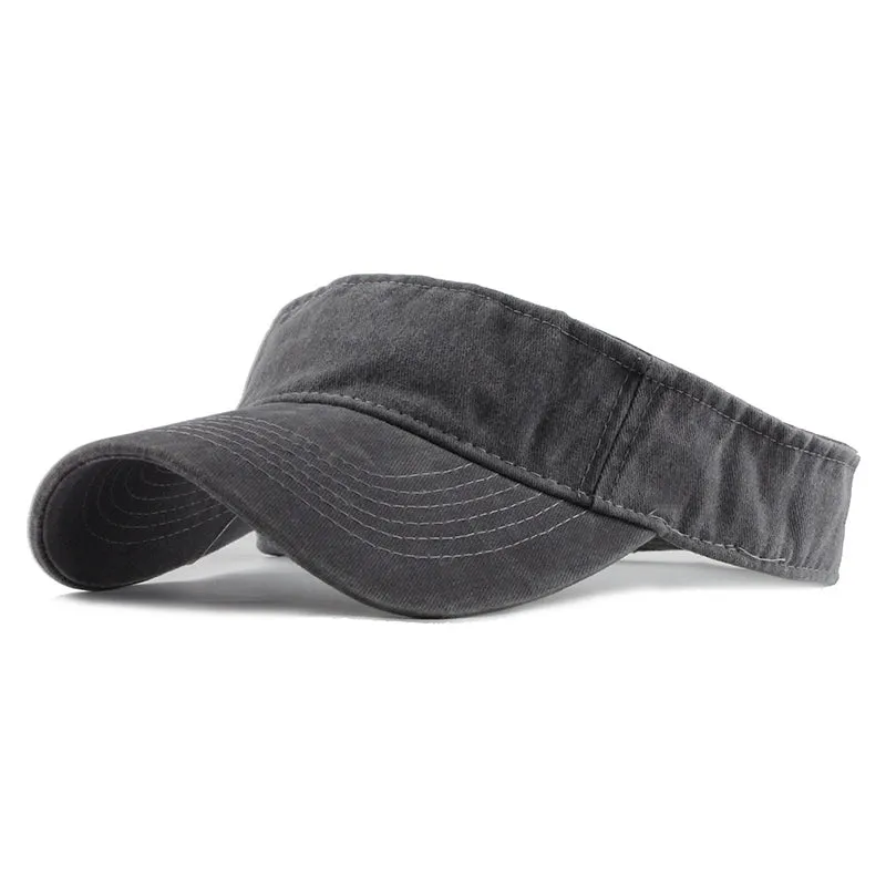 Solid Color Cotton Sun Visor