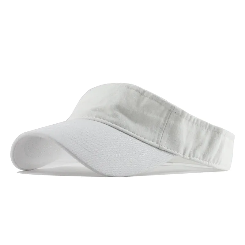 Solid Color Cotton Sun Visor
