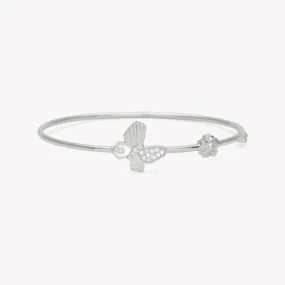 Sparkling Cubism Butterfly Bangle