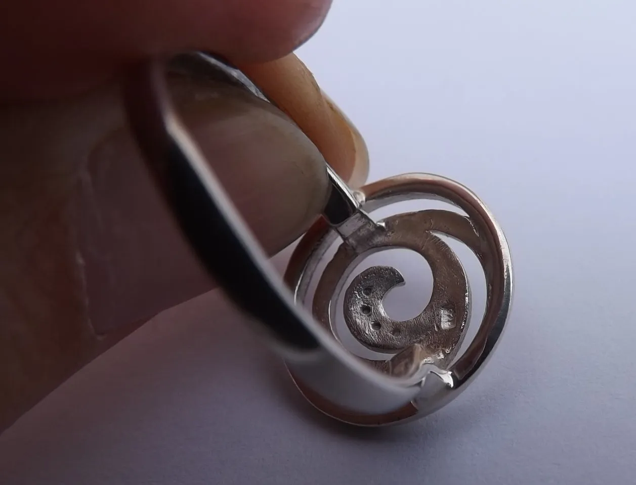 Spiral Sterling Silver Ring (size 9)