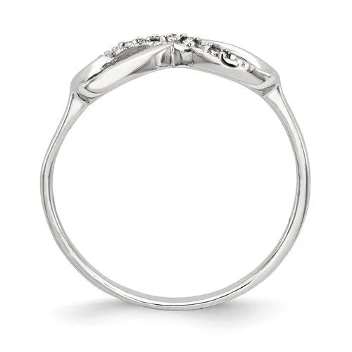 Sterling Silver CZ Infinity Ring