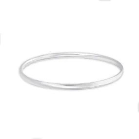 Sterling Silver Solid Court 4mm Bangle