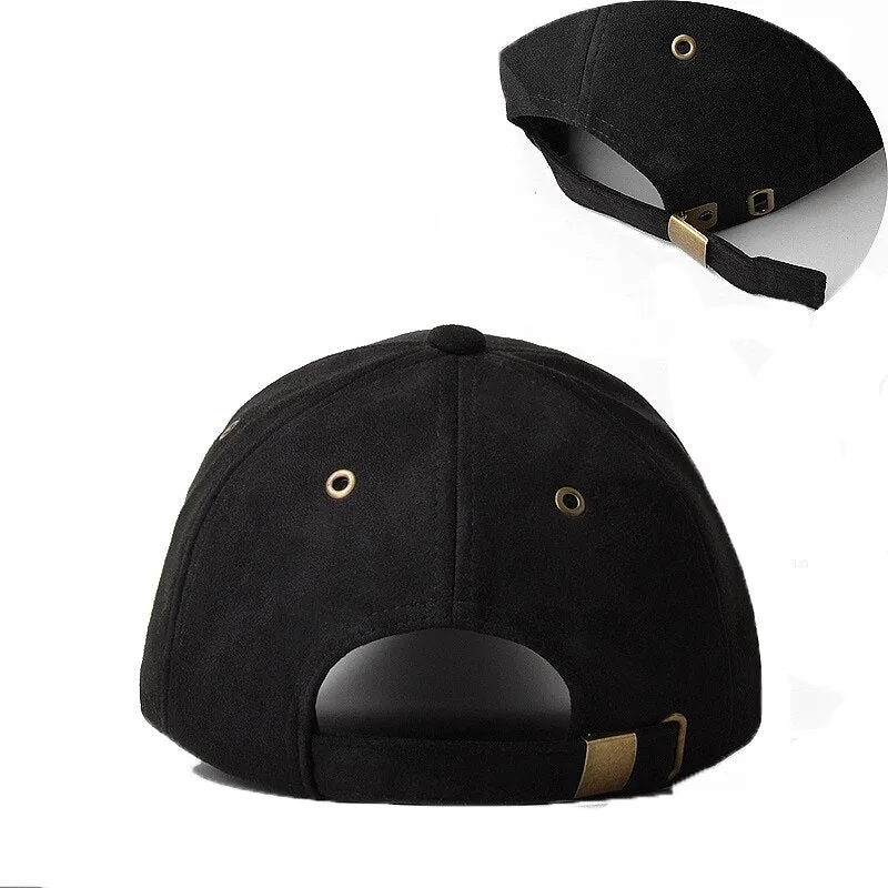 Suede Letter Baseball Cap Men Women Hip Hop Baseball Hat Bone Snapback Gorras Casquette Homme Dad Hats