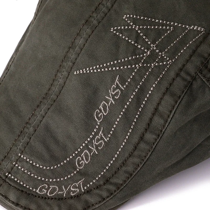 Summer Outdoor Sports Cap Male Cotton Berets For Men & Women Casual Peaked Caps Letter Embroidery Stylish Berets Hats