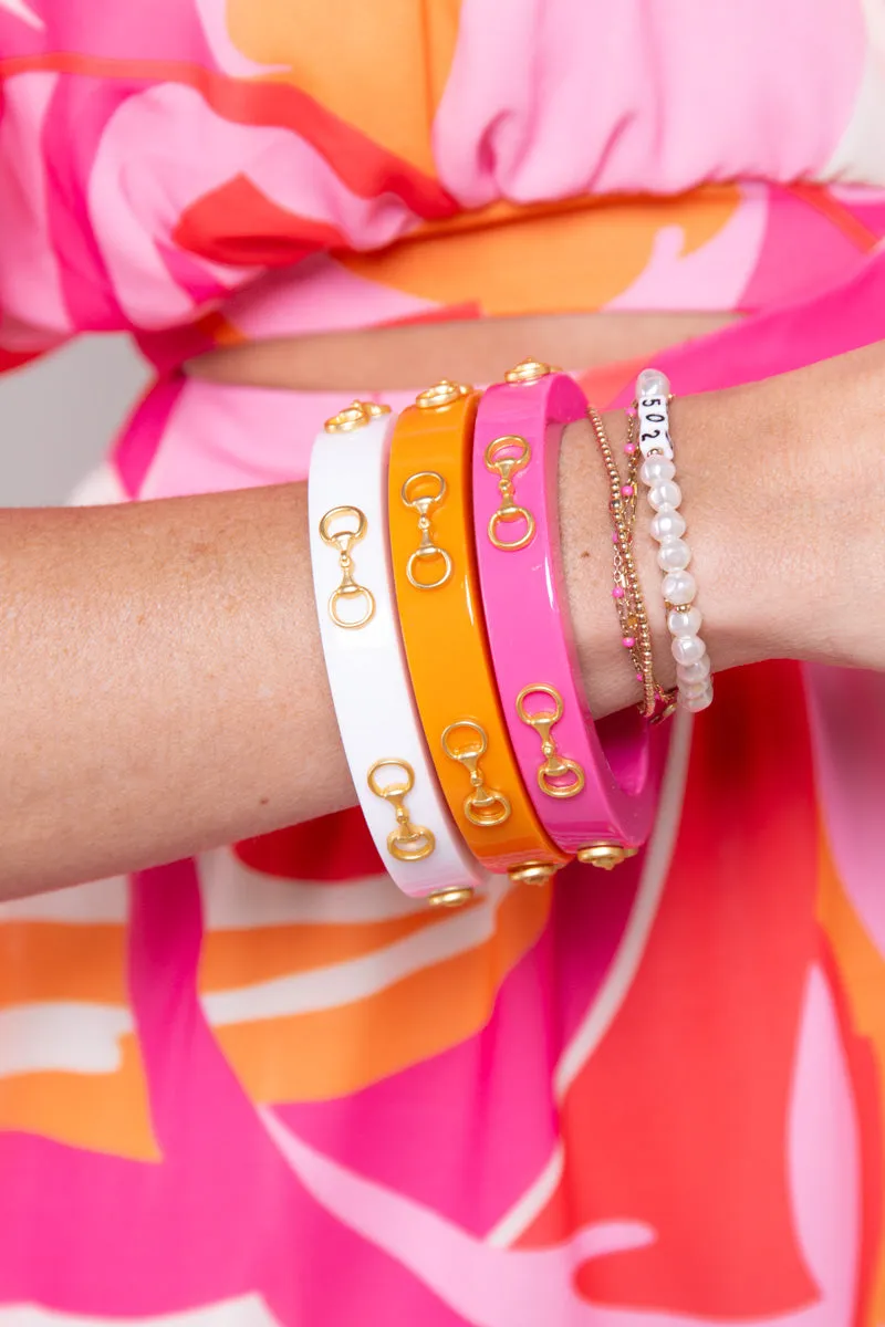 Sutton Horsebit Resin Bangle
