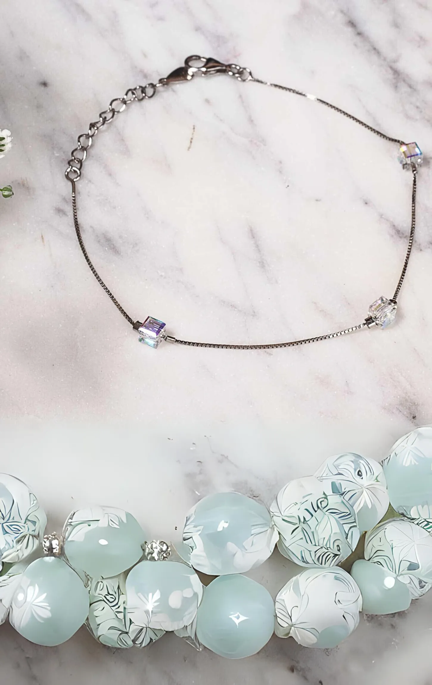 Swarovski Crystal Wisper Bracelet Silver
