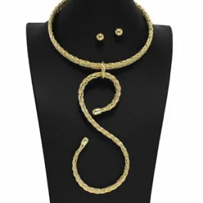 Swirl and Twirl Choker Necklace