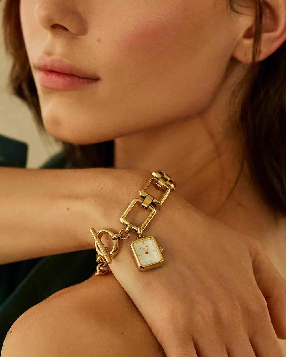 THE OCTAGON CHARM CHAIN |  WHITE GOLD