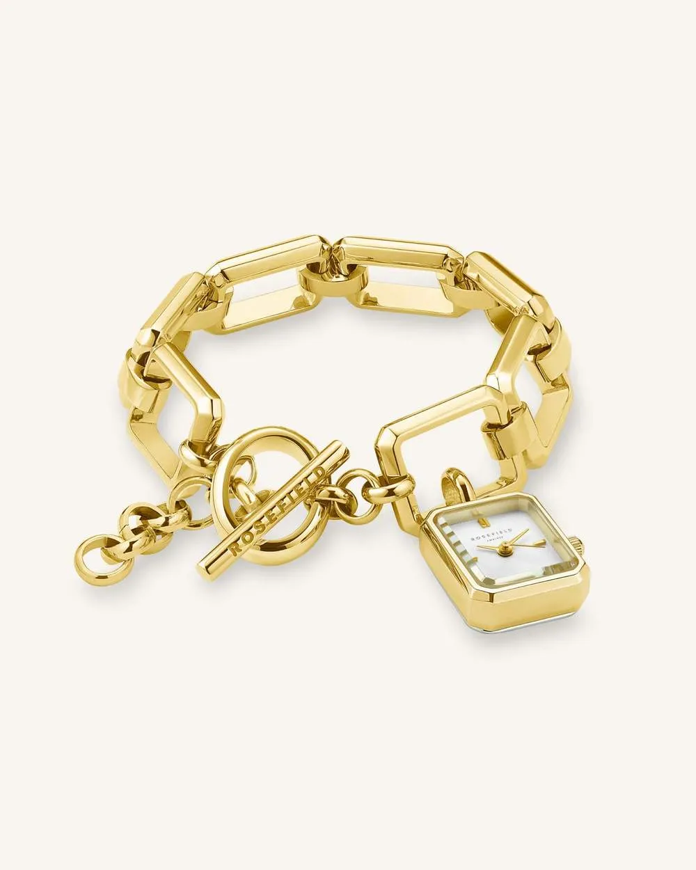 THE OCTAGON CHARM CHAIN |  WHITE GOLD