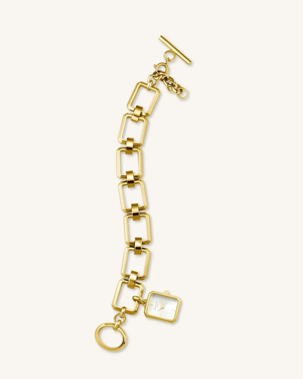 THE OCTAGON CHARM CHAIN |  WHITE GOLD