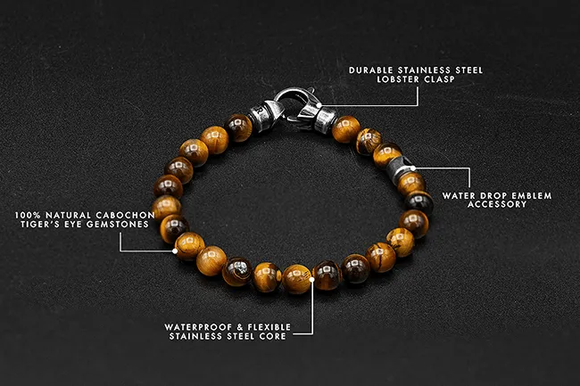 Tiger's Eye Beaded Bracelet
