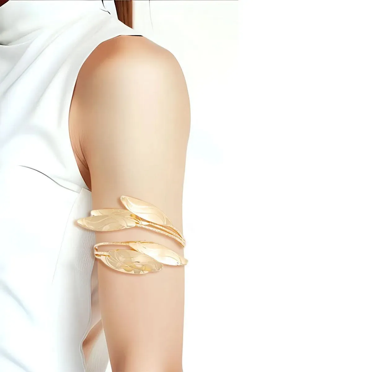 Transform Your Look Gold Leaf Cuff Bracelet