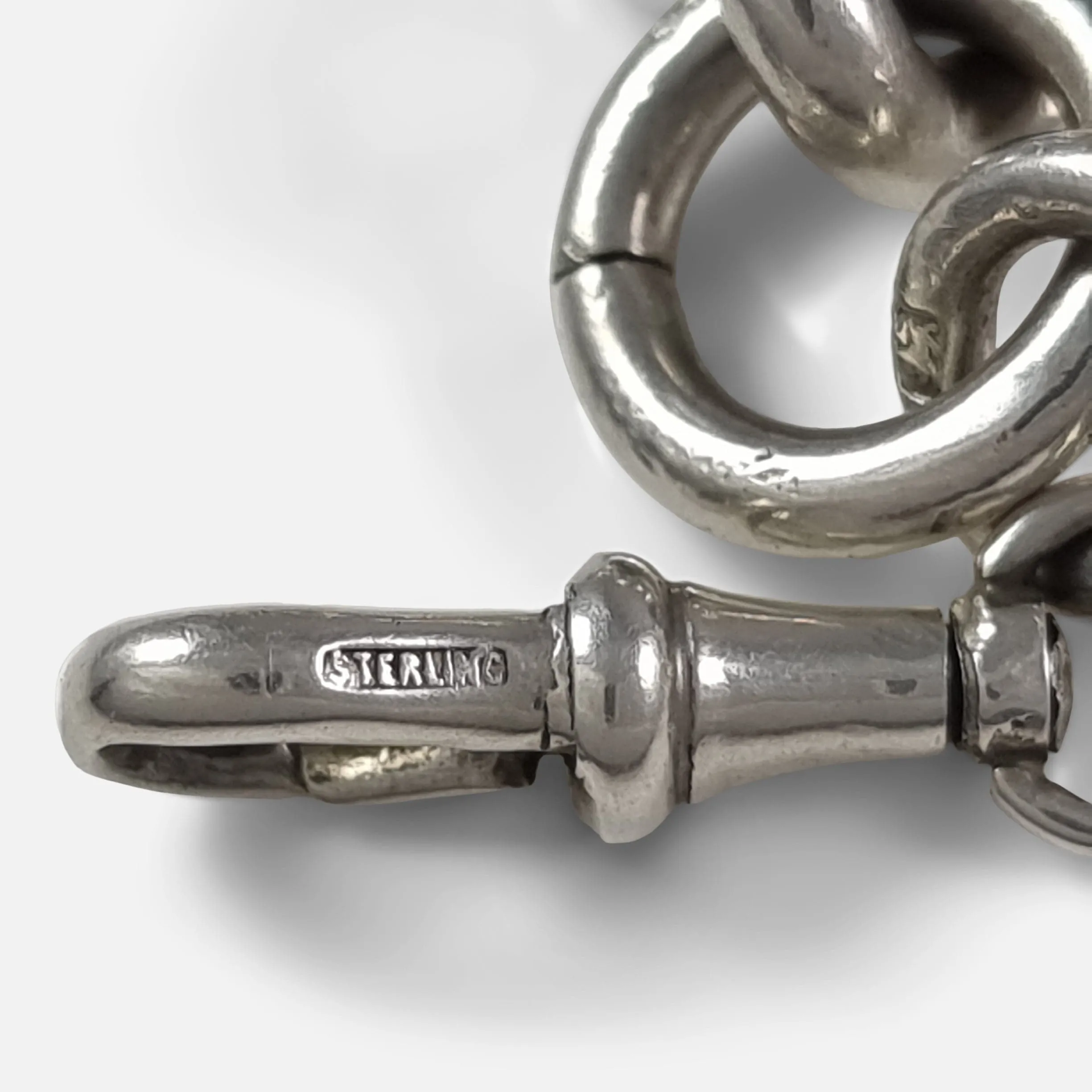 Victorian Silver Goliath Albert Watch Chain - 193.7grams