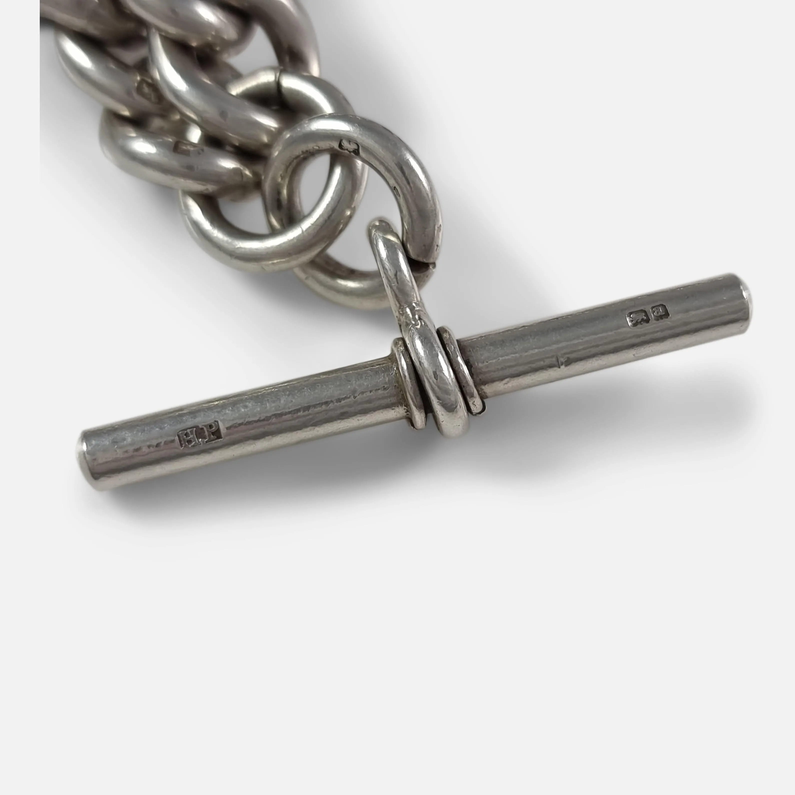 Victorian Silver Goliath Albert Watch Chain - 193.7grams